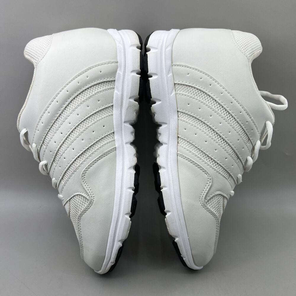 Calto 3.2 Inch Elevator Height Sneakers Men Size 10 White Mesh Comfort Low Shoes - Picture 6 of 9